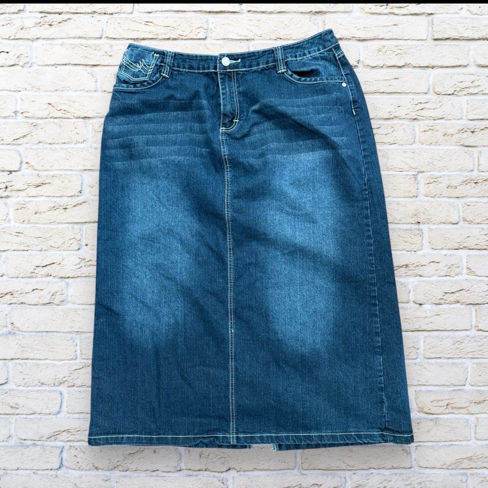 Cato | Long Denim Jean Skirt Size 16 W